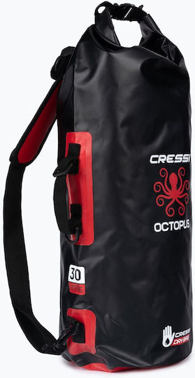 CressiSub Octopus Στεγανός Σάκος Πλάτης / Χειρός 30lt Μαύρος