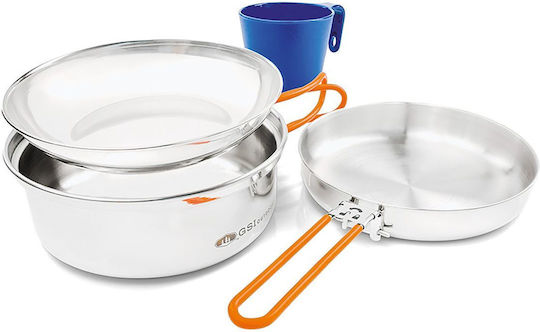GSI Outdoors Edelstahl-Geschirrset