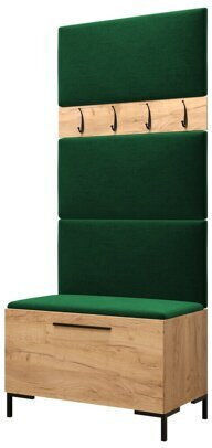 Tivsoa 102 Eingangsmöbel mit Spiegel & Garderobe Craft Δρυς 84x46x196cm