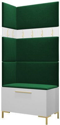 Tivsoa 103 Eingangsmöbel mit Spiegel & Garderobe Aspro 84x46x196cm