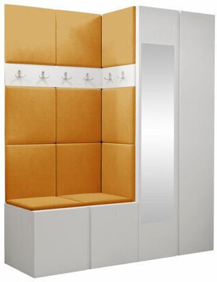 Hartford 278 Entry Furniture with Mirror & Hanger Aspro 158x46x186cm