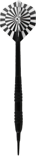 Master Wizard Black Brass Darts 3 Pieces Soft Tip 16g