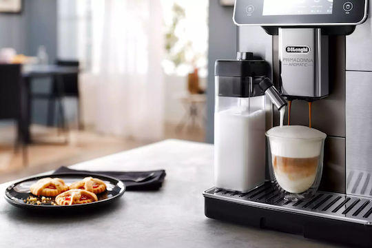 De'Longhi Primadonna Automatische Espressomaschine 1450W Druck 19bar für Cappuccino Kaffee ECAM630.75TM