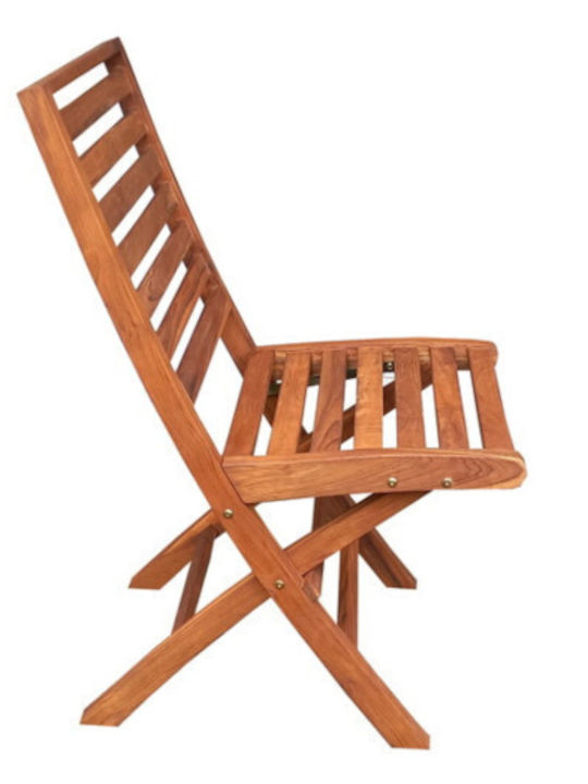 Outdoor Chair Wooden Seville Teak 62x46x93cm