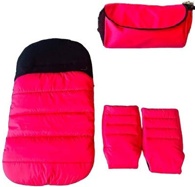 Sac de picioare pentru cărucior Roz