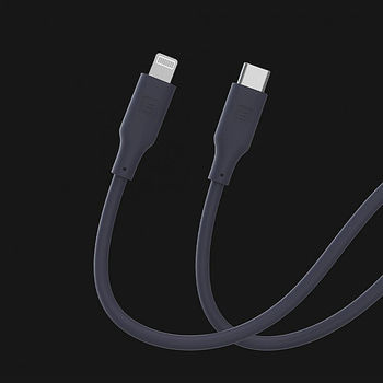 Apple Evelatus Silikon USB-C-zu-Lightning-Kabel 1,2m Mfi10cl Schwarz