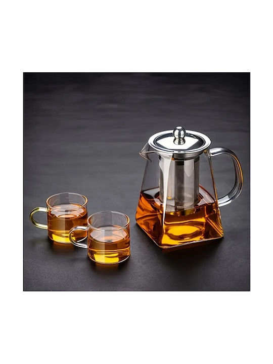 Teekanne mit Filter Glas Transparent 950ml
