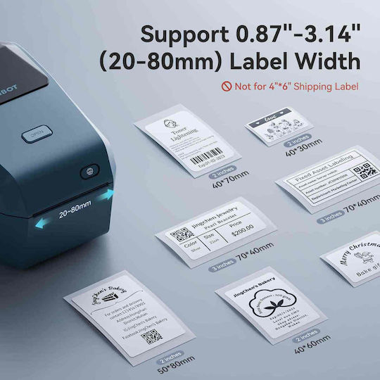 Niimbot K3_W Ηλεκτρονικός Ετικετογράφος με Bluetooth & Wi-Fi Μπλε