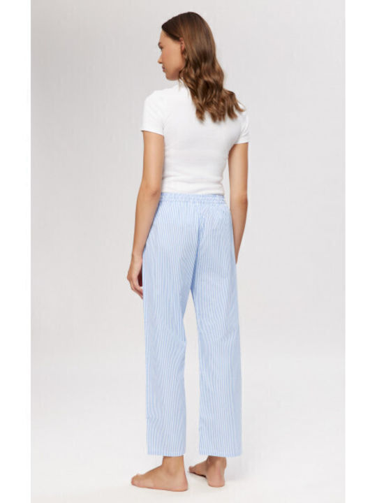 Minerva Summer Women's Pyjama Pants Ciel, White