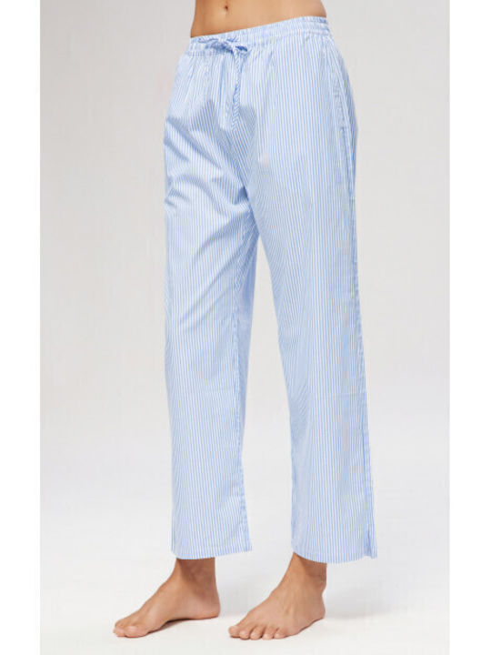 Minerva Summer Women's Pyjama Pants Ciel, White