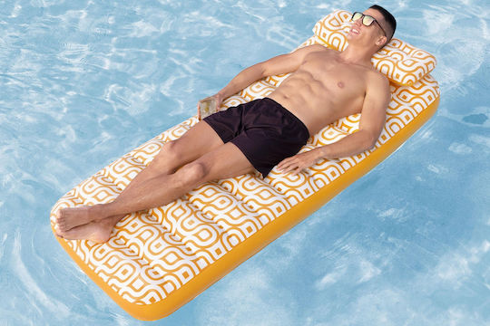 Bestway Aufblasbare Pool-Matratze Orange 183x84cm
