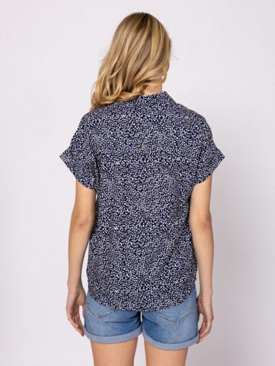 Women's Short Sleeve Shirt Navy