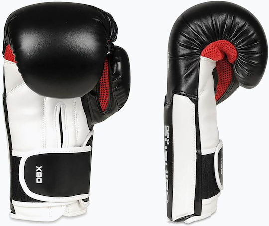 DBX Bushido ActivClima B Boxing Gloves made of Synthetic Leather for Match White 10 oz