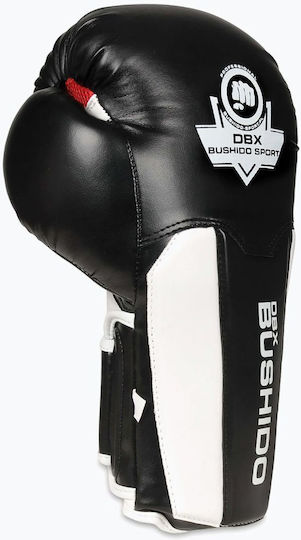 DBX Bushido ActivClima B Boxing Gloves made of Synthetic Leather for Match White 10 oz
