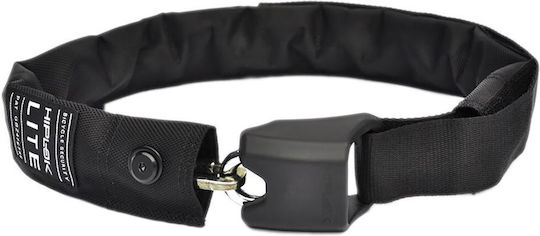 Hiplok Lite 0020566 Κλειδαριά Ποδηλάτου Κουλούρα με Κλειδί Μαύρη