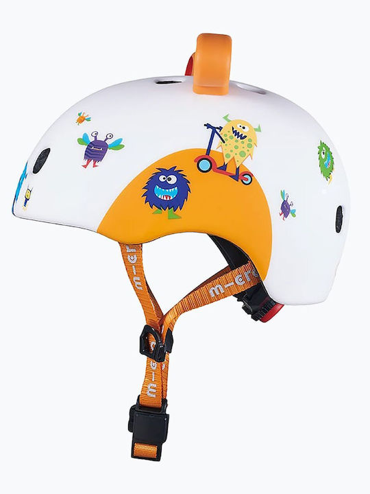 Micro 3D Monsters Cască pentru biciclete / trotinete pentru copii Scooter Multicolor cu lumină LED încorporată
