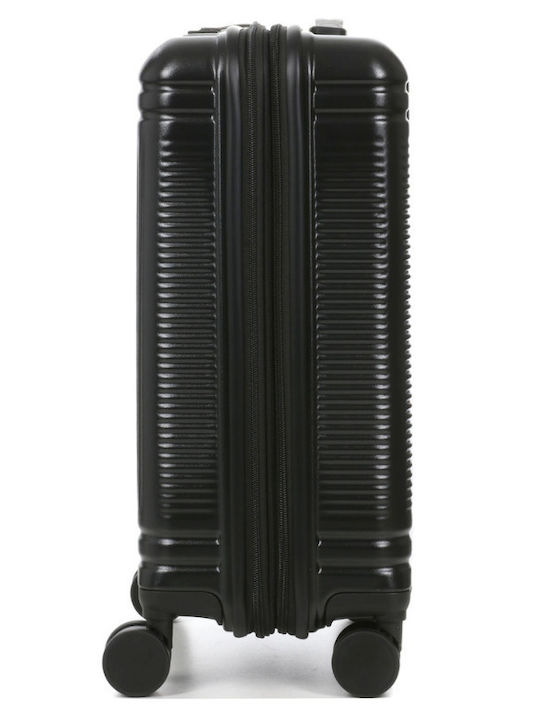 Airtex Paris Βαλίτσα Ταξιδίου Καμπίνας Μαύρη με 4 Ρόδες Ύψους 53εκ.