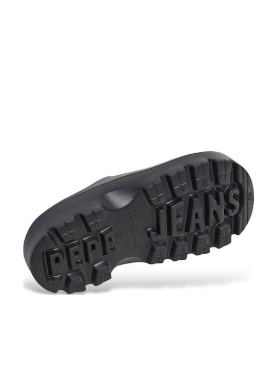 Pepe Jeans Damen Clogs Schwarz