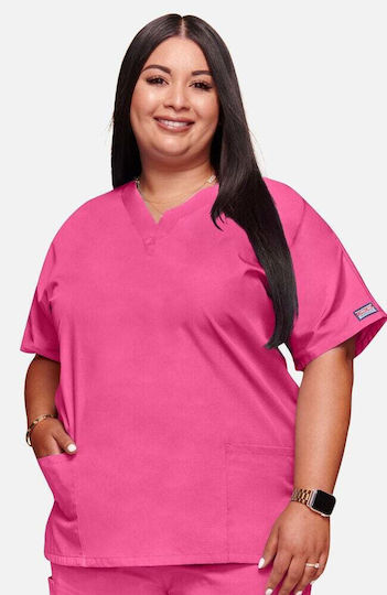 Cherokee Women's Pink Medical Blouse Cotton and Polyester