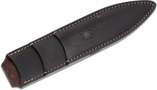 Spyderco Spyder Thrower Medium Cuțit Gri în Husă Din Piele Set 3 Buc
