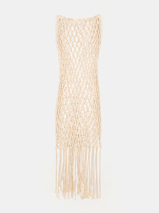 Rock Club Women's Dress Beachwear Beige
