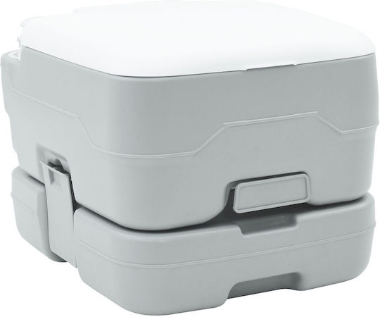 vidaxl Portable Camping Toilet Grey 10L Fresh Water 10L Waste Tank