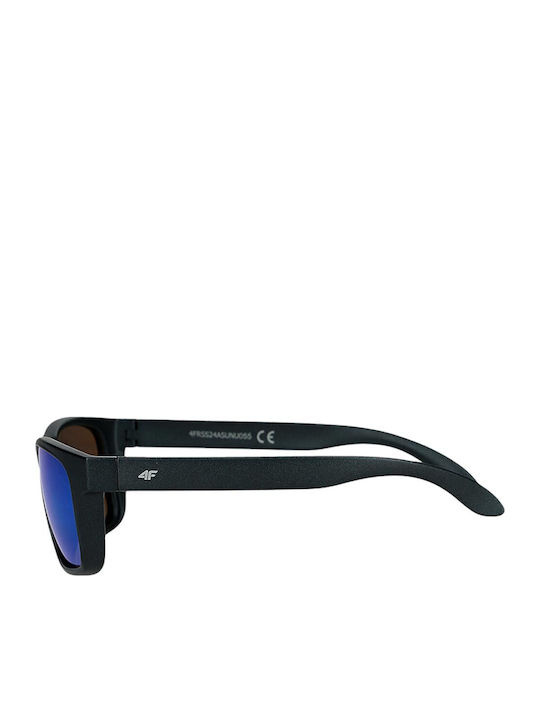 4F Men's Sunglasses with Gray Frame and Gray Gradient Lens