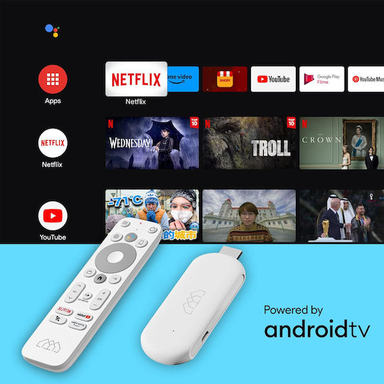 Homatics Smart TV Stick Full HD Bluetooth / HDMI Google Assistant Compatible