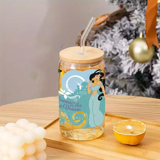 Glass Cup Lid Jasmine