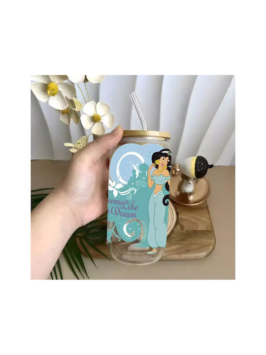 Γυάλινο Ποτήρι Καπάκι Jasmine