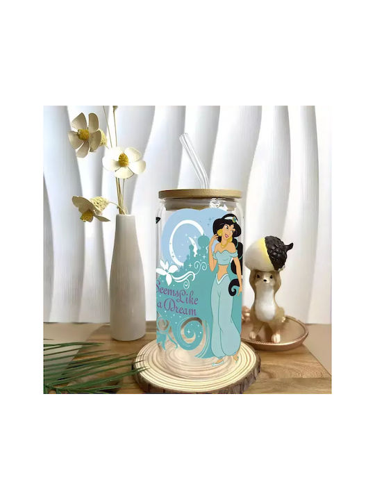 Γυάλινο Ποτήρι Καπάκι Jasmine