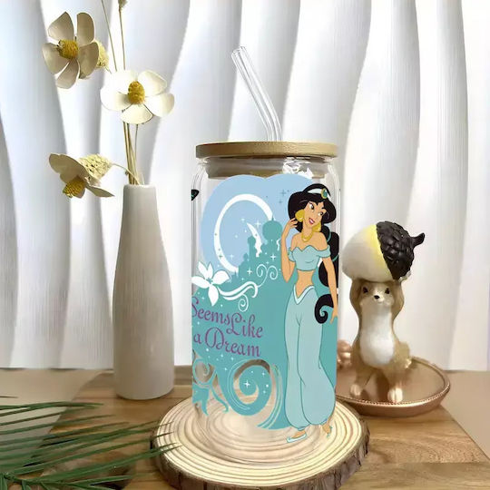 Glass Cup Lid Jasmine