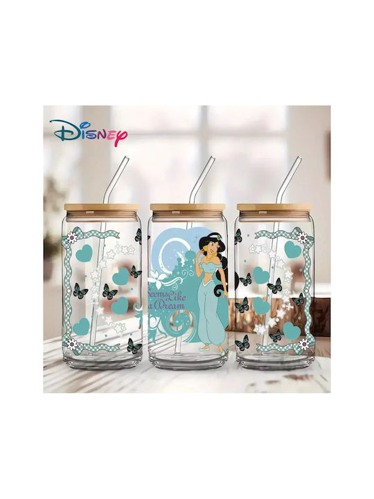 Γυάλινο Ποτήρι Καπάκι Jasmine