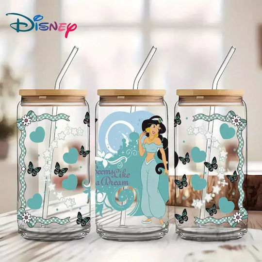 Glass Cup Lid Jasmine