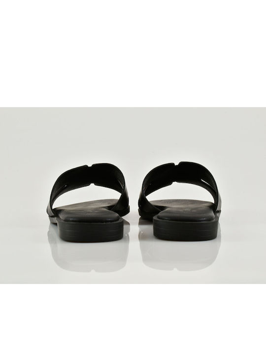 Flache Sandalen für Damen in Schwarz Farbe