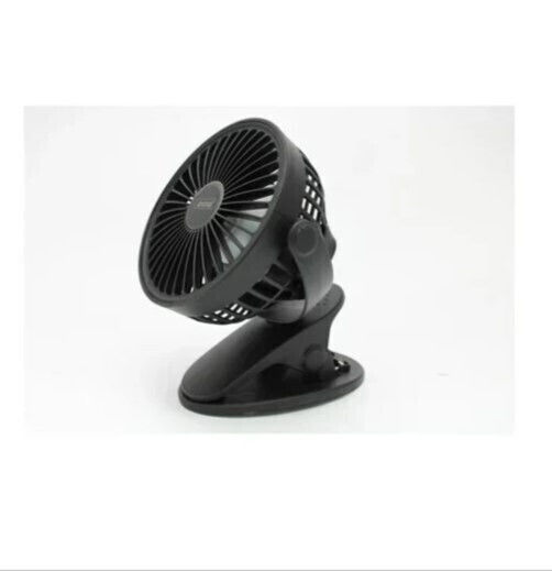 Andowl Mini Portable Clip Fan Black Q-f106