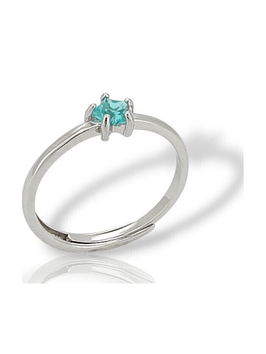 Mentzos Women's Silver Ring