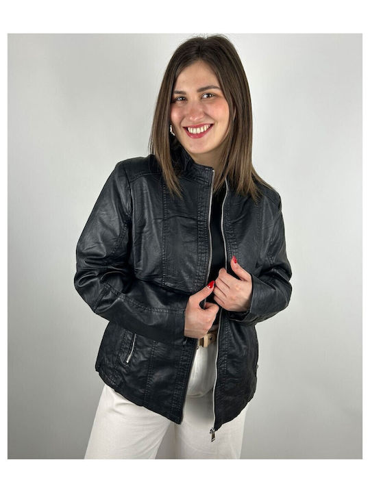 Γυναικείο Biker Jacket Μαύρο