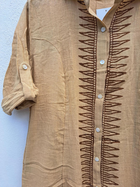 Ble Resort Collection Beachwear Beige Caftan