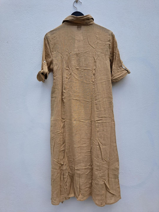 Ble Resort Collection Women's Caftan Beachwear Beige