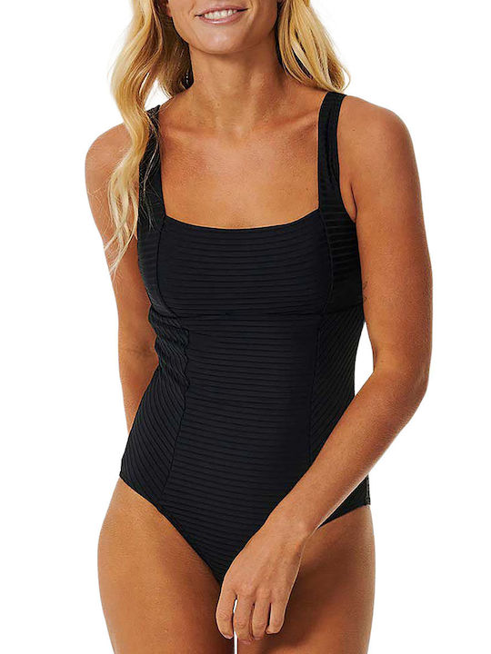 Surf One-Piece Swimsuit Black