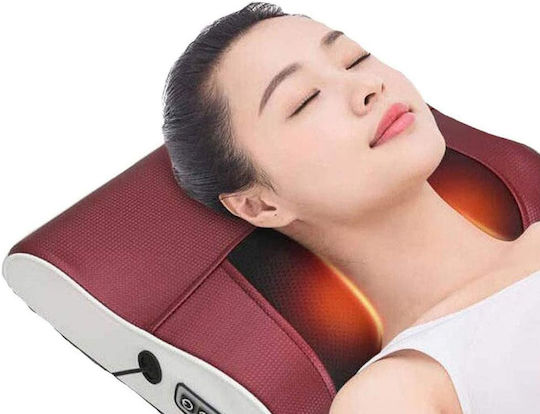 Verk Group Μαξιλάρι Μασάζ Shiatsu για τον Αυχένα, το Κεφάλι, την Πλάτη, τα Πόδια & το Σώμα με Υπέρυθρη Θερμότητα Καφέ