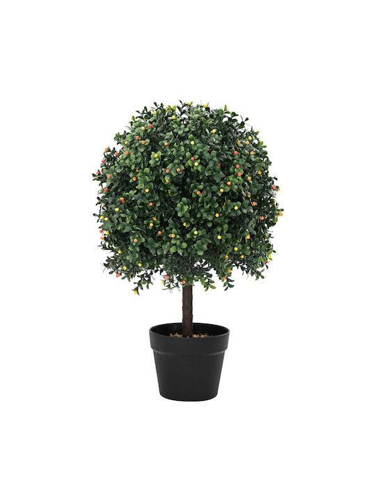 vidaXL Copac Artificial cu Fructe în Ghiveci 35x50 cm Verde