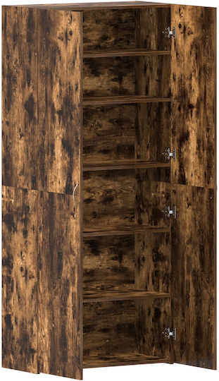 Ξύλινη Παπουτσοθήκη από Μασίφ Ξύλο 80x35.5x180cm