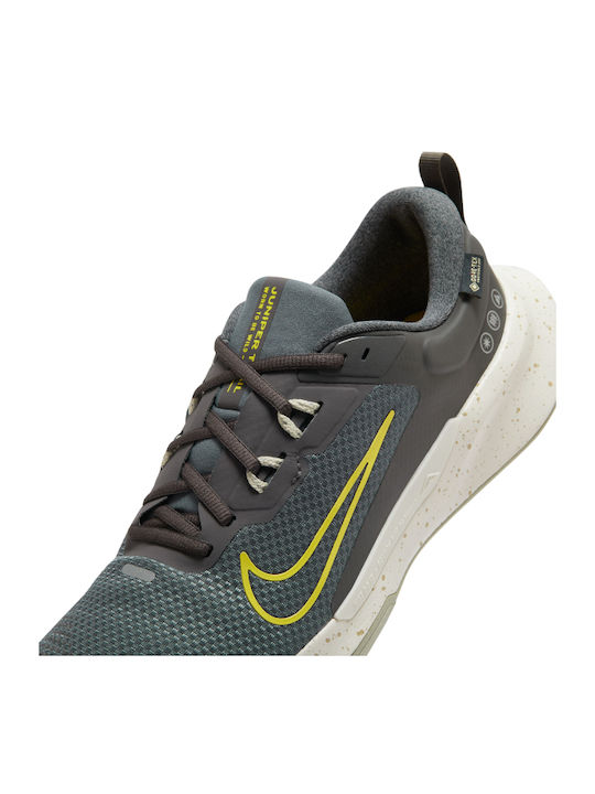 Juniper Trail Sport Shoes Trail Running Brown Waterproof with Gore-Tex Membrane