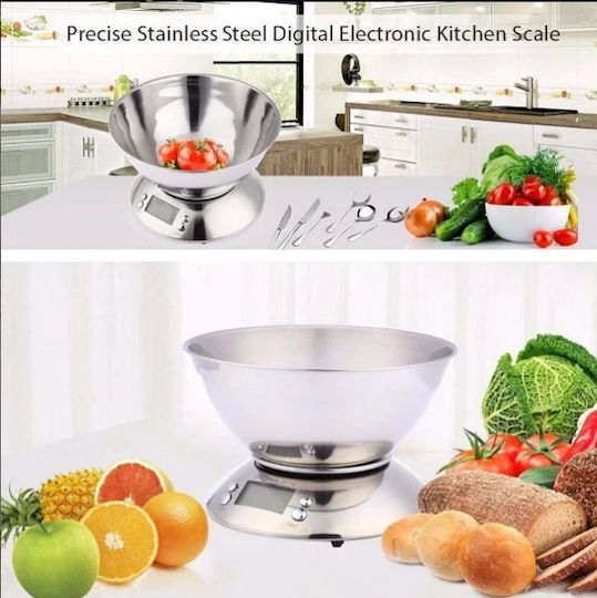 Stainless Steel Electronic Kitchen Scale Bowl Ab-c12 Aerbes Aerbes