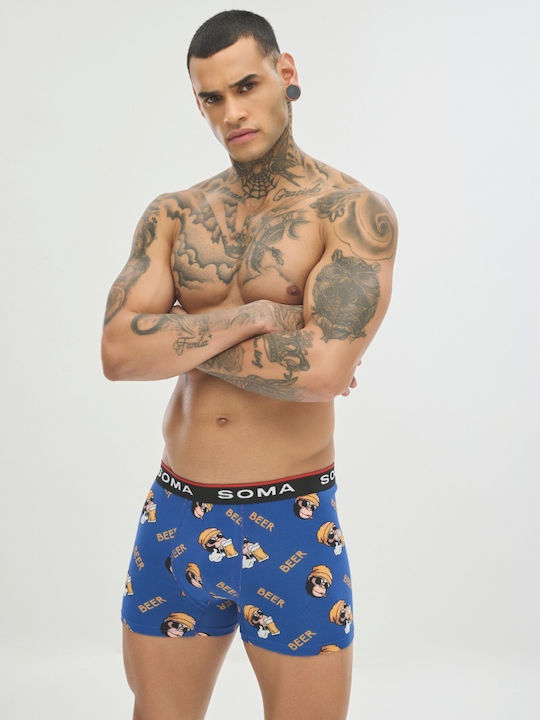 Herren Boxershorts Blue 1Packung
