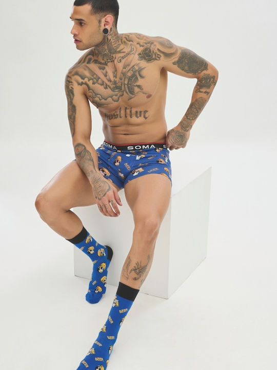 Herren Boxershorts Blue 1Packung