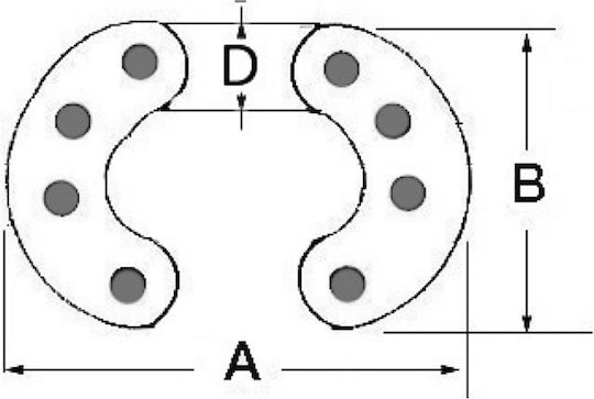 Edelstahl Kettenglied 10 mm