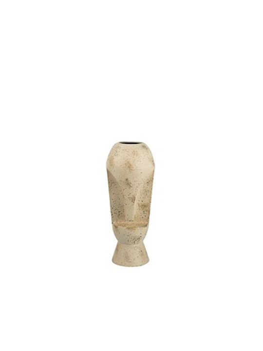 Zen Collection Decorative Vase Beige 16.5x16.5x39cm